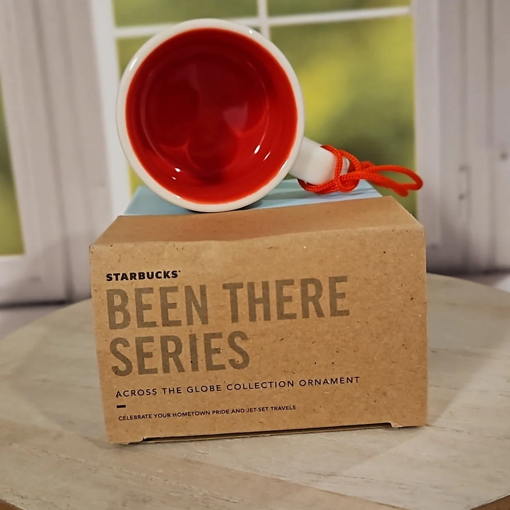 STARBUCKS California 'Been There' Series espresso ornament cup Across The Globe